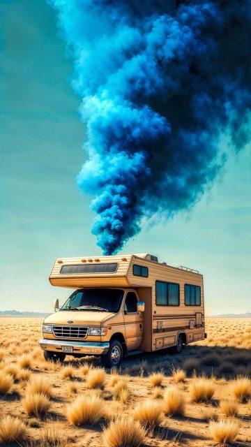 Breaking Bad Blue Sky Van iPhone Wallpaper