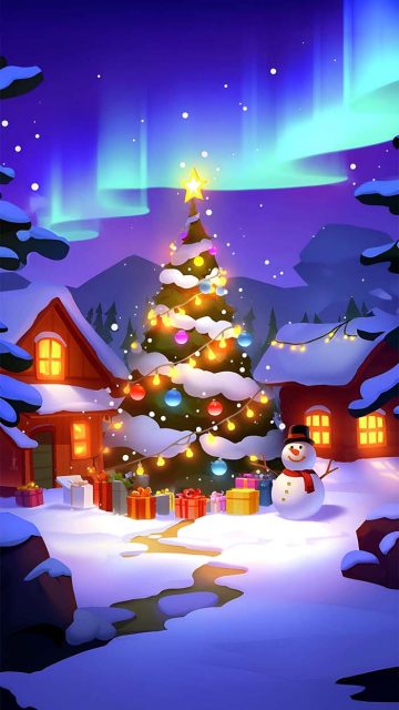 Christmas Tree North Wallpaper