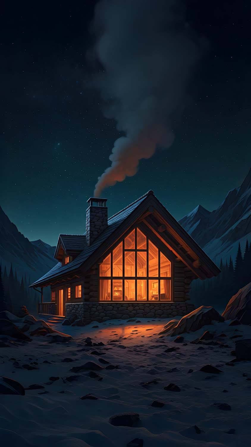 Cozy Winter Nights iPhone Wallpaper