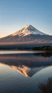 Fuji Mountain Reflection iPhone Wallpaper