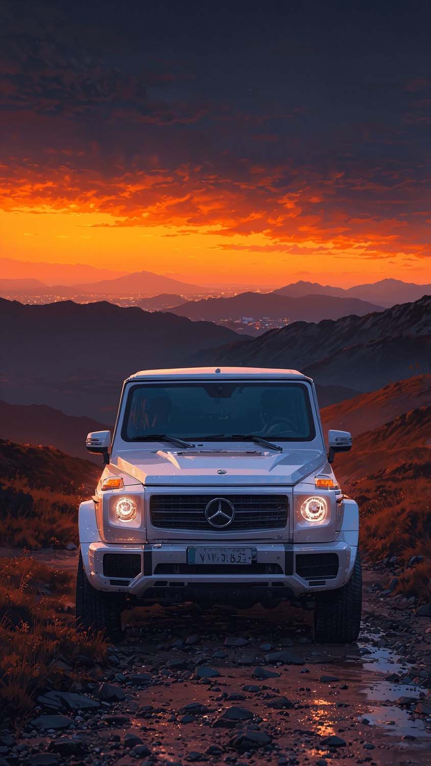 G Wagon White Wallpaper