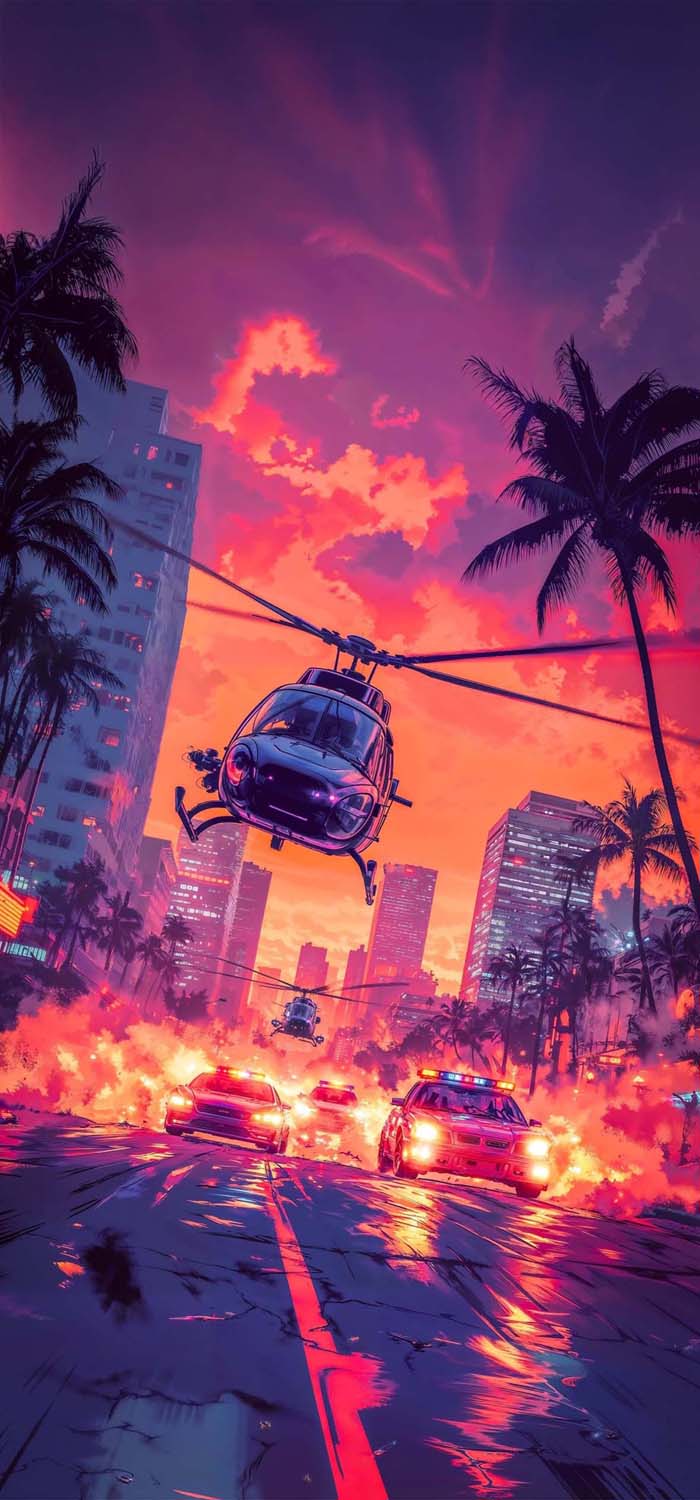 GTA Vice City iPhone Wallpaper