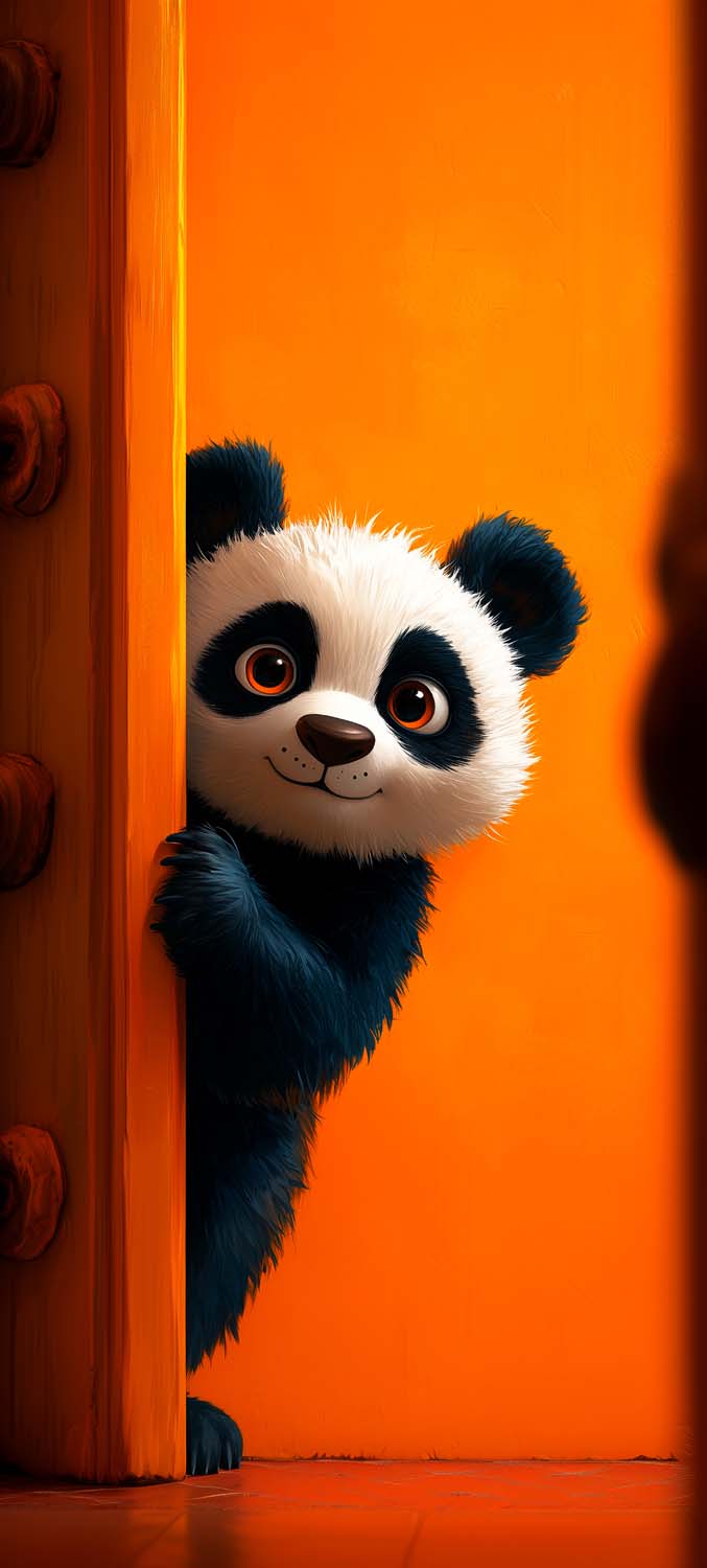 Little Panda iPhone Wallpaper