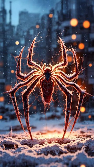 Snow Spider Wallpaper