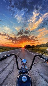 Sunset Bike Ride Wallpaper