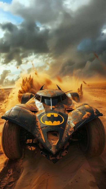 The Batmobile in Desert