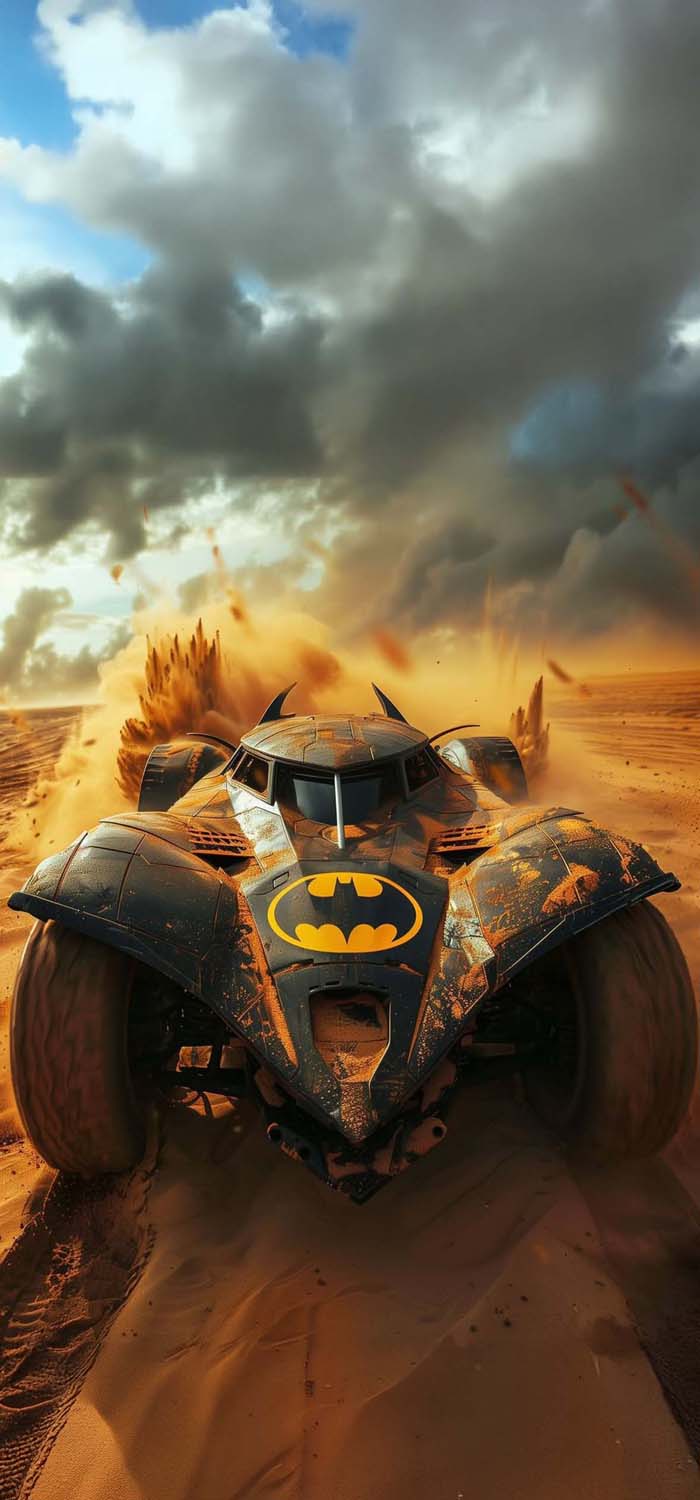 The Batmobile in Desert