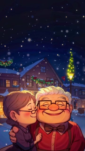 UP Movie Christmas Wallpaper