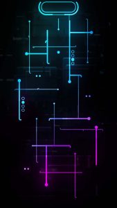 iPhone Dynamic island Neon Wallpaper