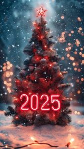 2025 Welcome New Year iPhone Wallpaper