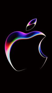 Apple Logo OLED iPhone Wallpaper