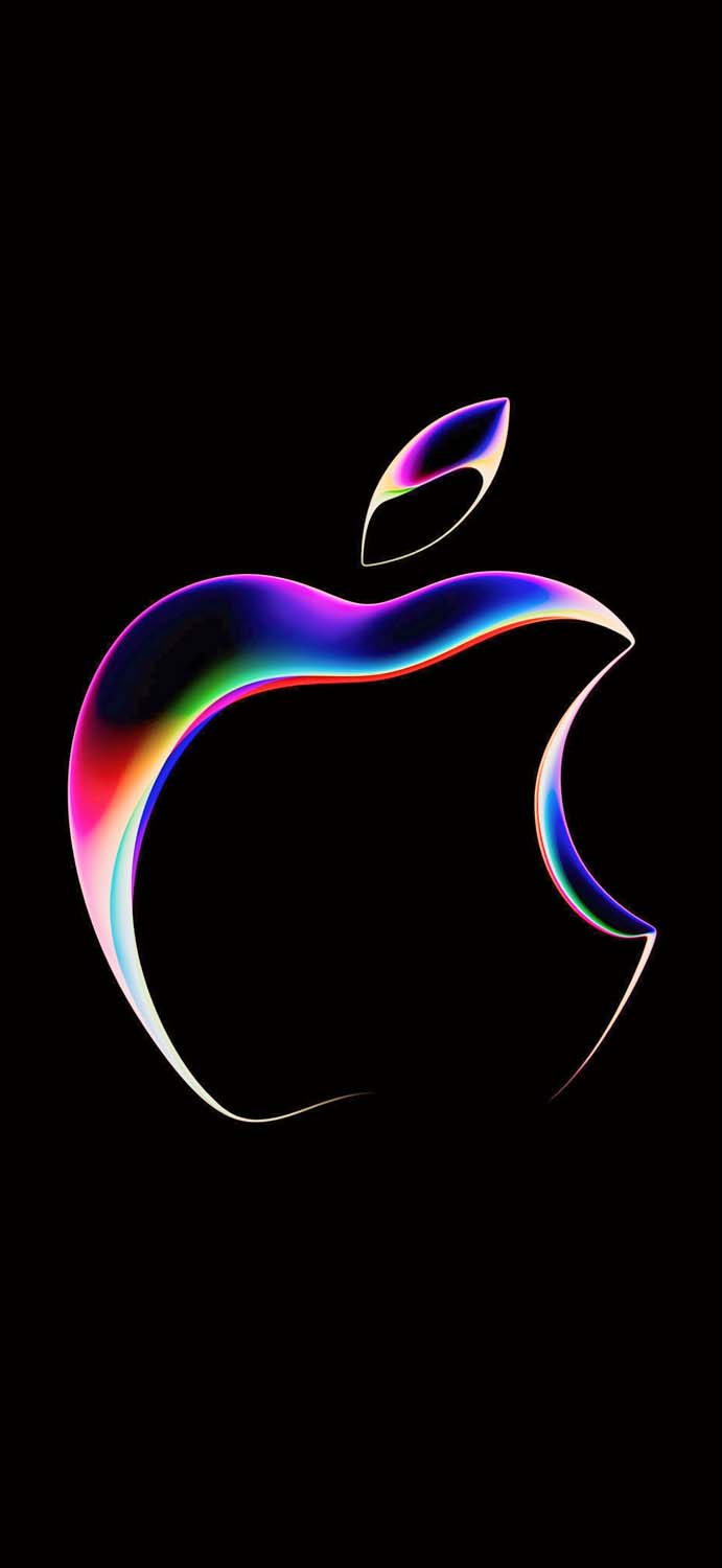 Apple Logo OLED iPhone Wallpaper