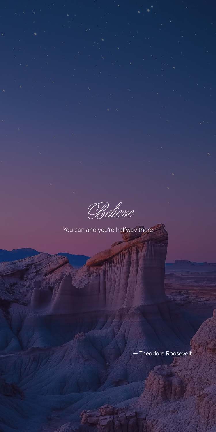 Believe iPhone Wallpaper