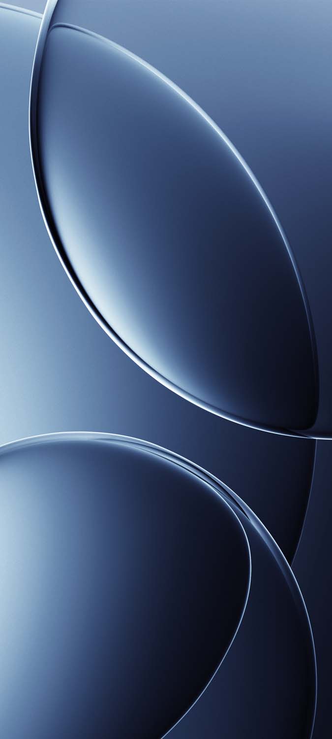 Blue Circles Abstract iPhone Wallpaper