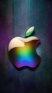 Colorful Apple Logo iPhone Wallpaper