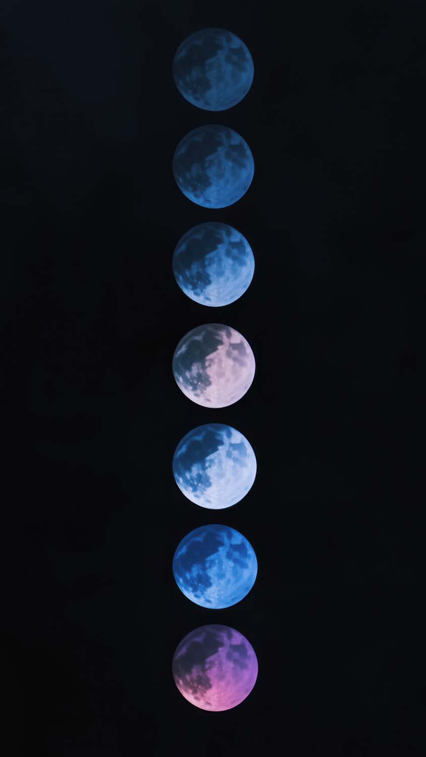 Colors of Moon iPhone Wallpaper