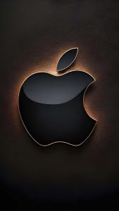 Dark Apple Logo iPhone Wallpaper