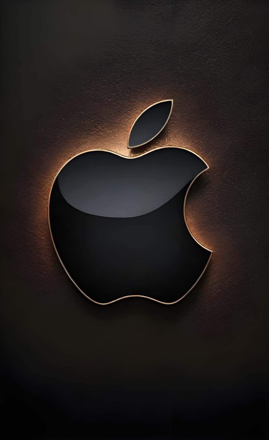 Dark Apple Logo iPhone Wallpaper