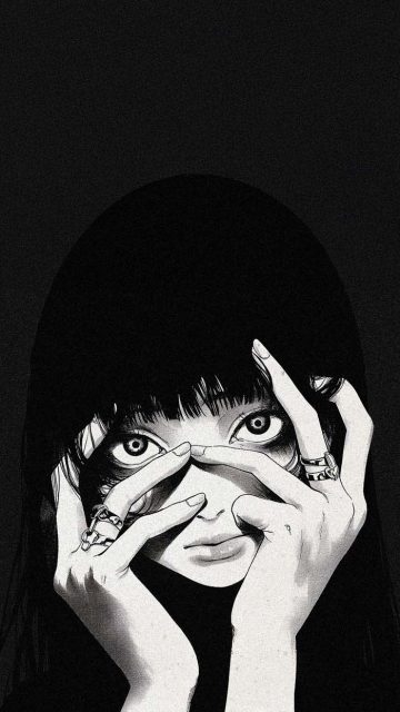 Darkness Through Her Eyes iPhone Wallpaper