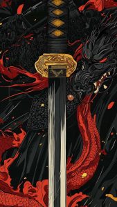 Dragon Sword iPhone Wallpaper