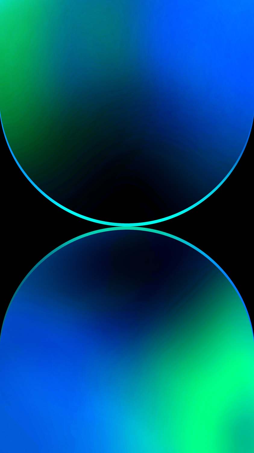 Dual Gradient Blue iPhone Wallpaper