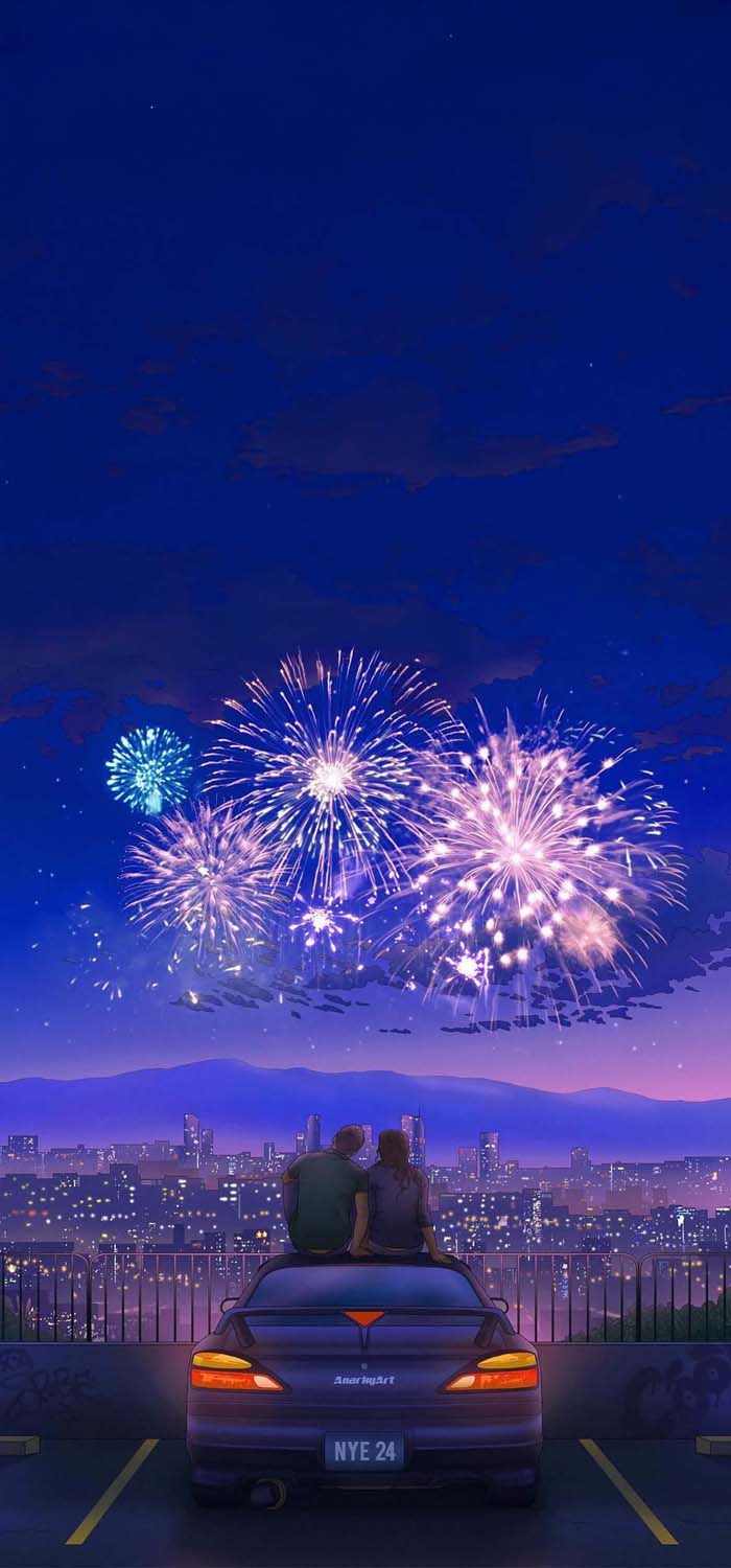 Fireworks iPhone Wallpaper