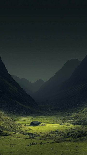 Green Valley iPhone Wallpaper