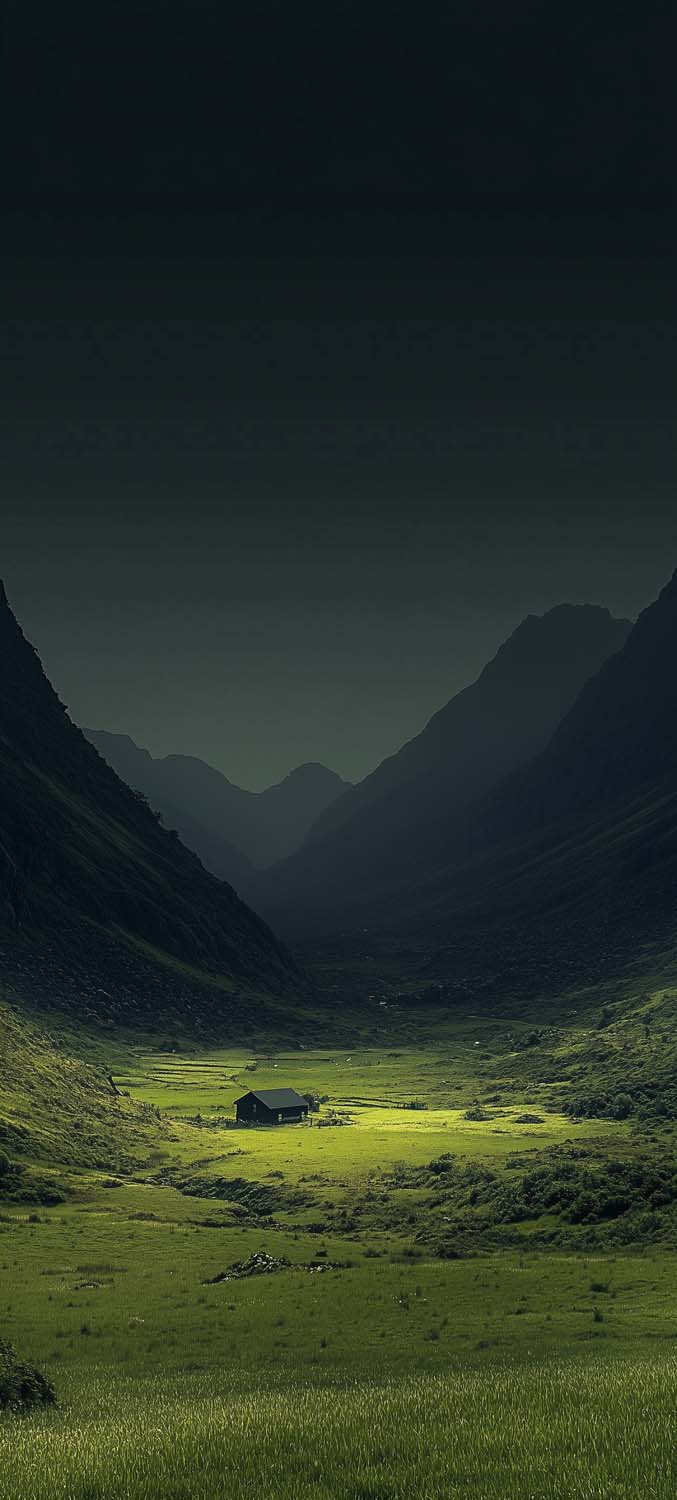 Green Valley iPhone Wallpaper