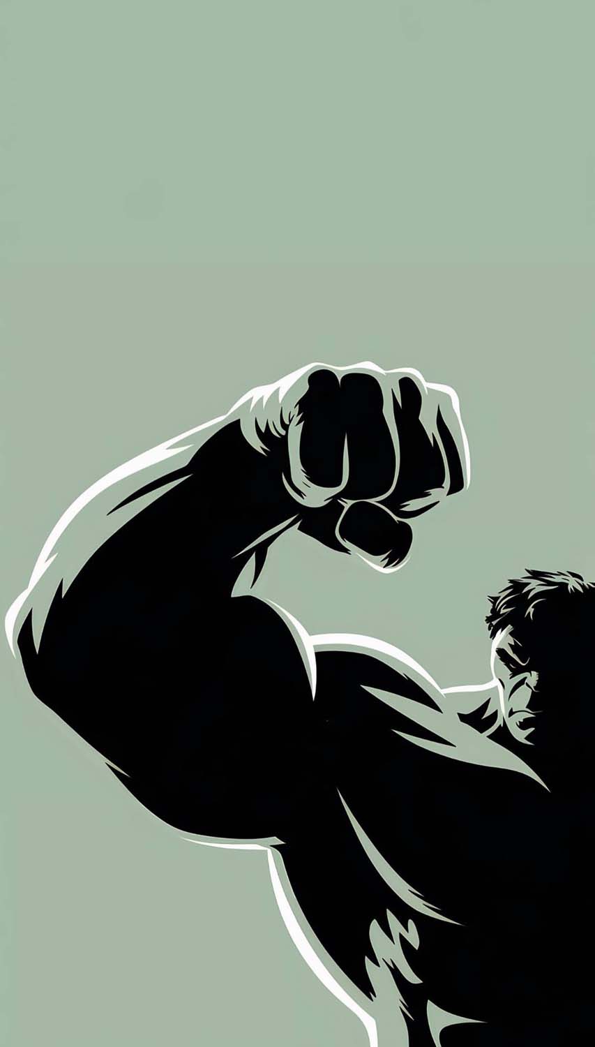 Hulk Muscles iPhone Wallpaper