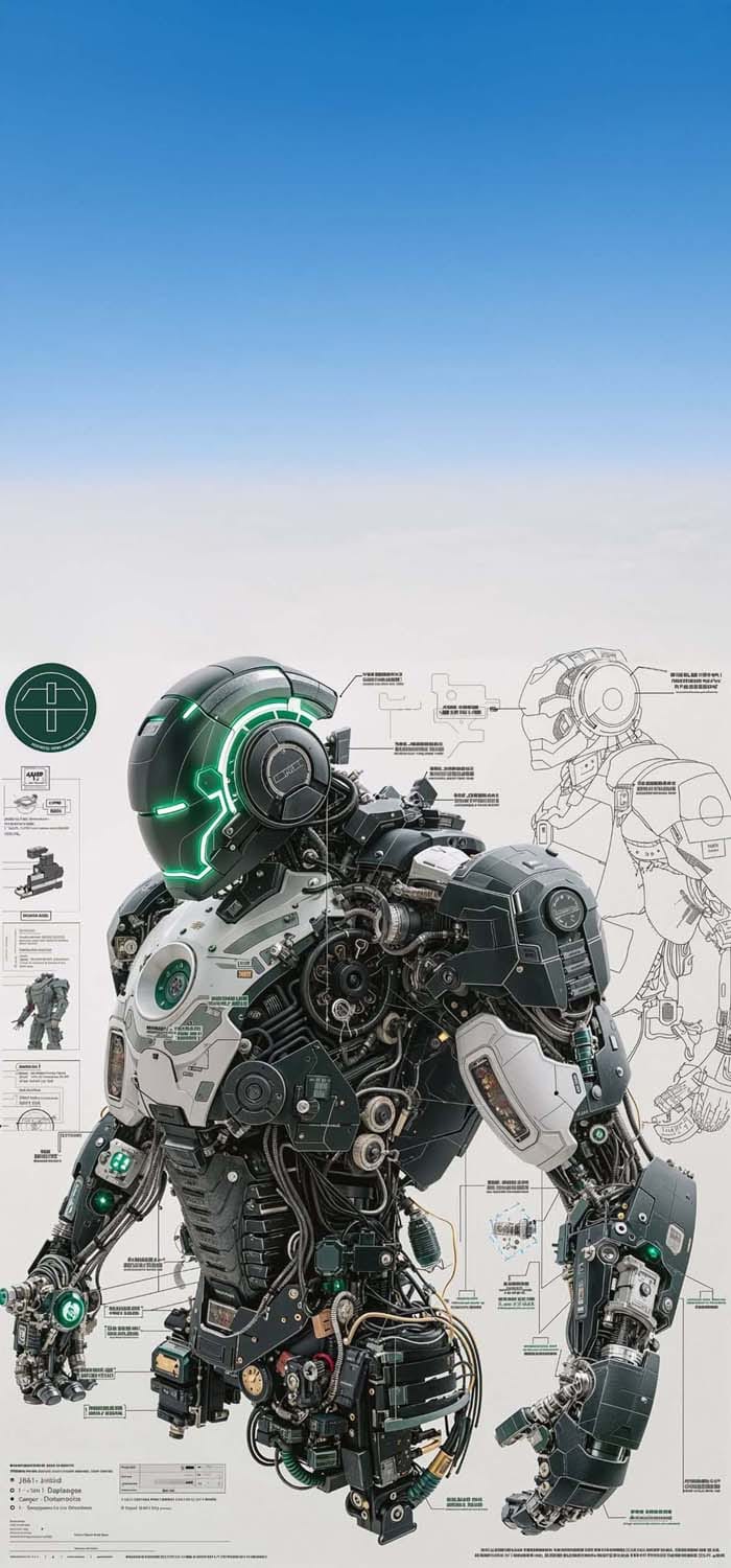 Iron Legion Robot iPhone Wallpaper