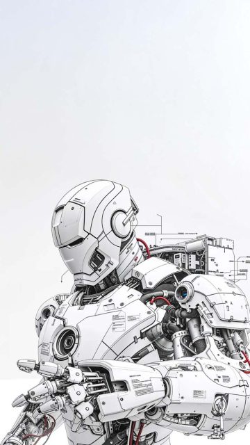 Iron Man Blueprint iPhone Wallpaper