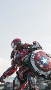 Iron Man Captain America Armor iPhone Wallpaper