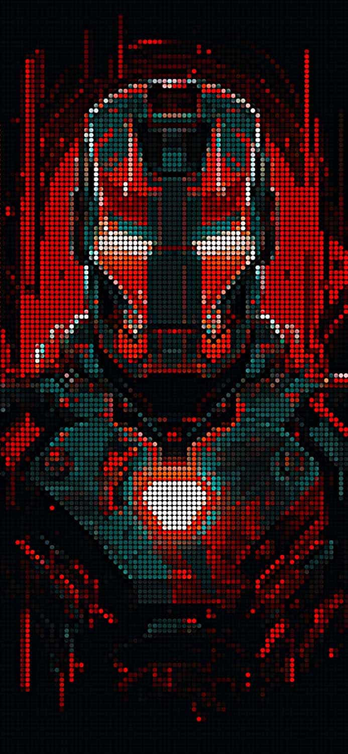 Iron Man Pixel Art iPhone Wallpaper