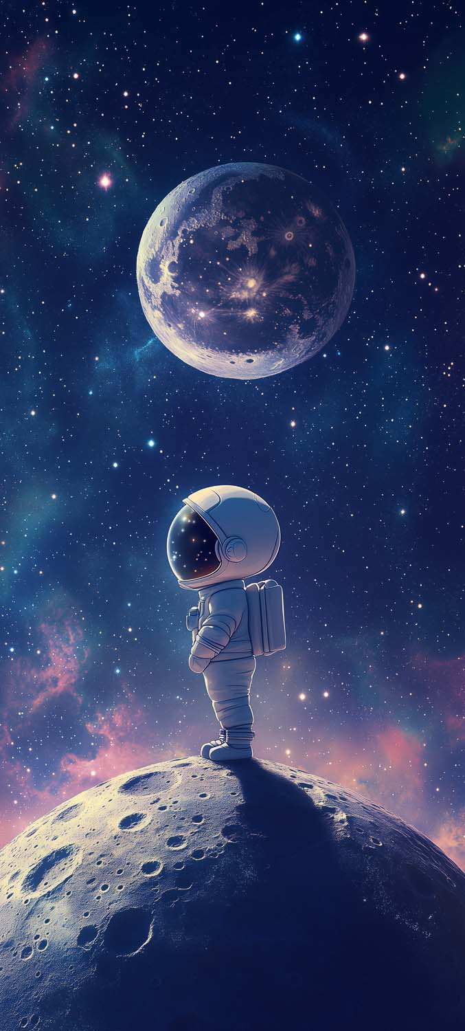 Little Astro iPhone Wallpaper