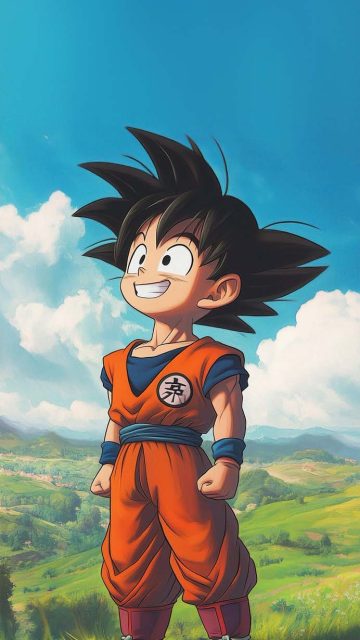 Little Goku iPhone Wallpaper