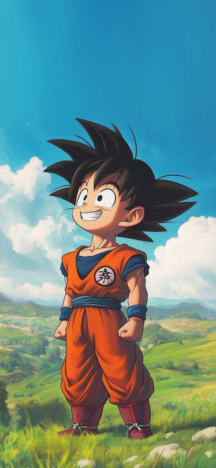 Little Goku iPhone Wallpaper