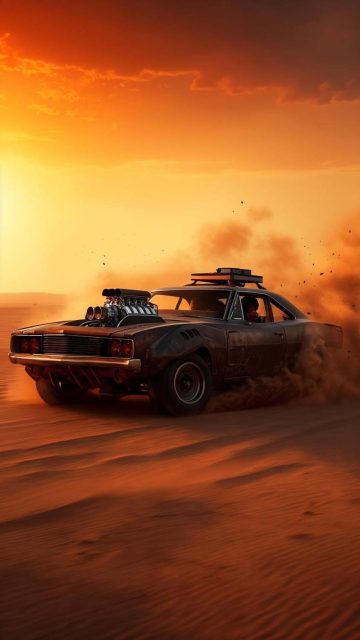 Mad Max Dodge Charger iPhone Wallpaper