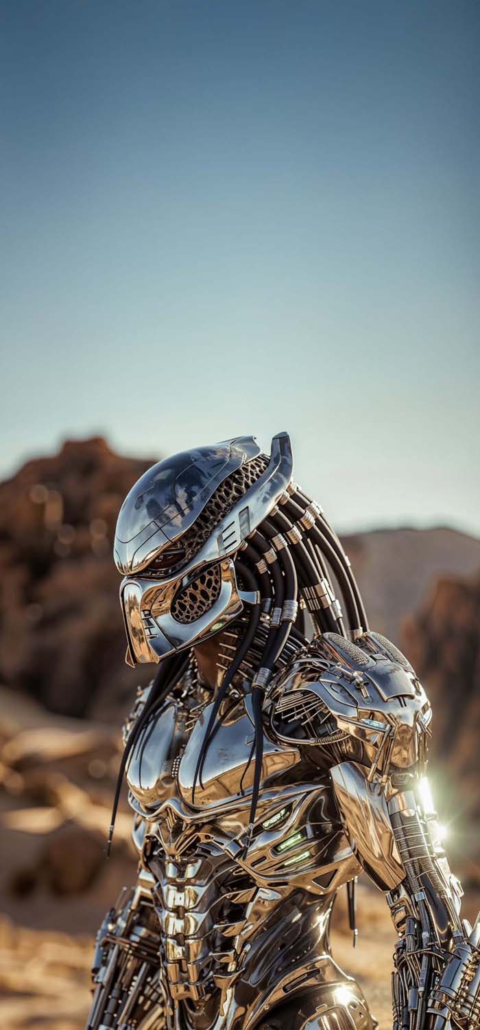 Predator Chrome iPhone Wallpaper