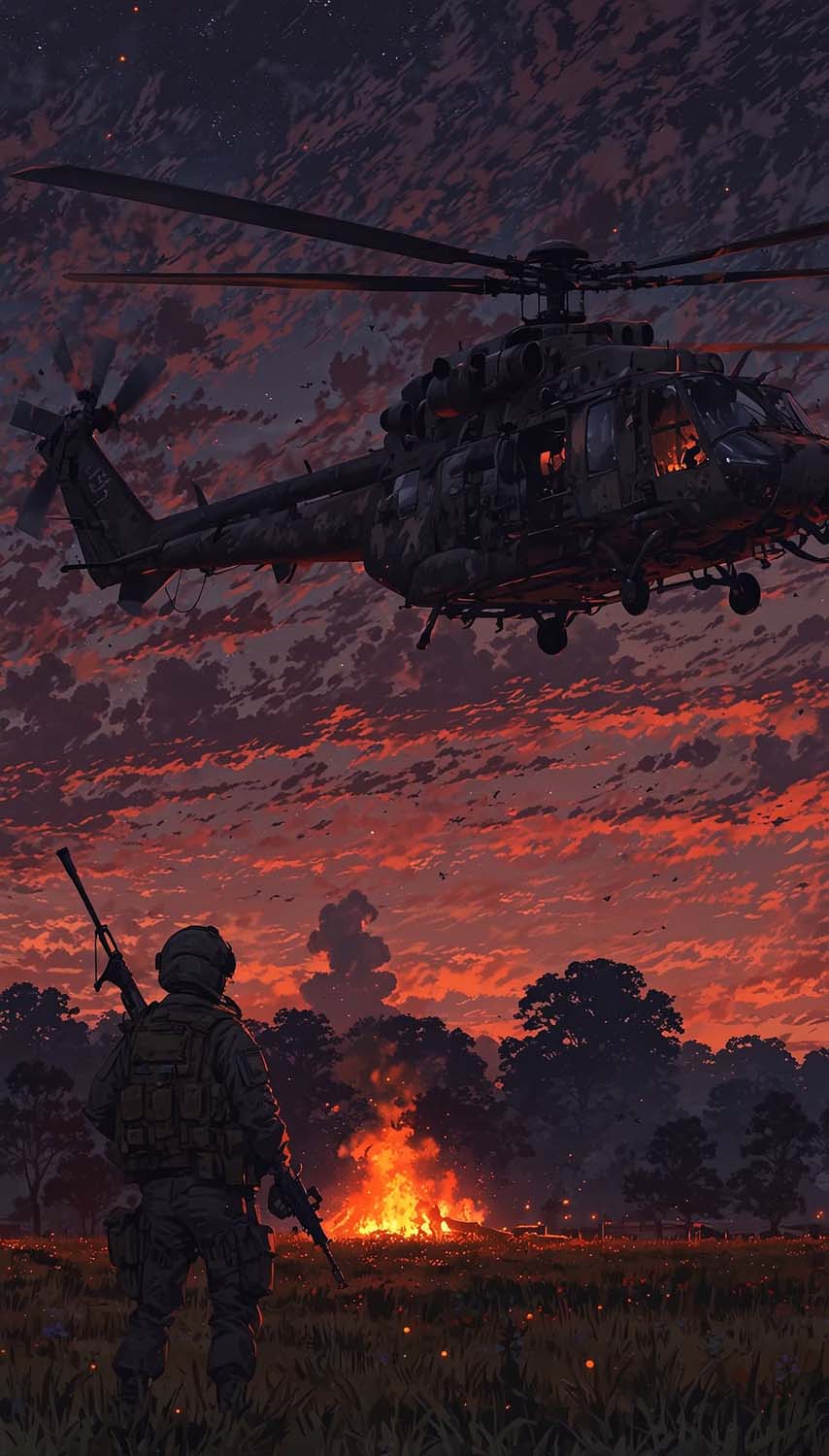 Soldiers on Mission iPhone Wallpaper