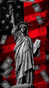 Statue of Liberty Dollar iPhone Wallpaper