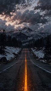 The Road iPhone Wallpaper