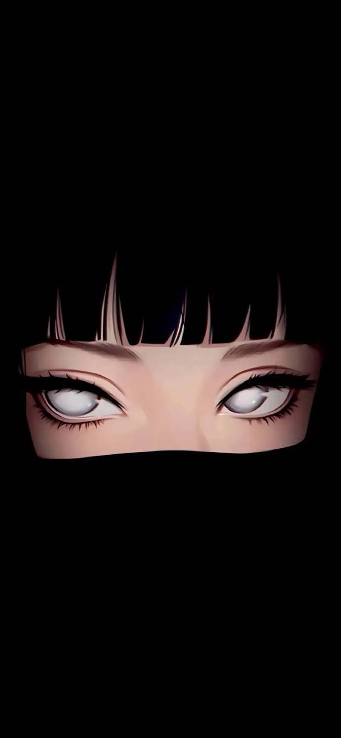 Anime Girl Eyes iPhone Wallpaper