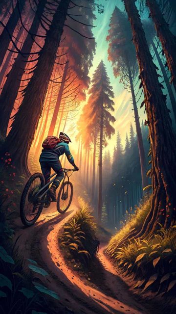 Bicycle Adventure iPhone Wallpaper