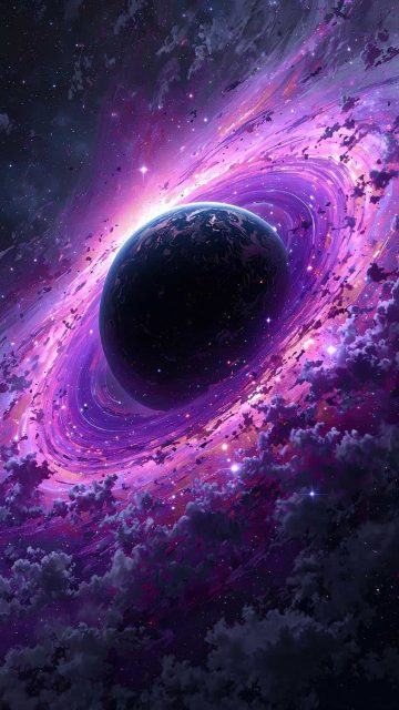 Blackhole Formation iPhone Wallpaper