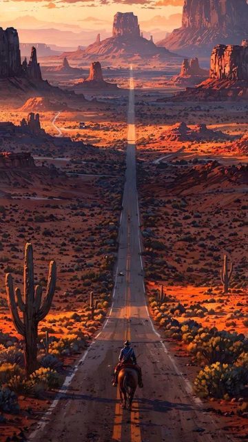 Death Valley Road iPhone Wallpaper