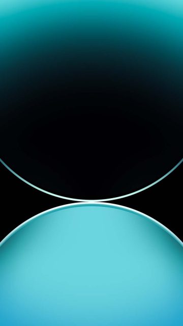 Dual Sphere Blue iPhone Wallpaper