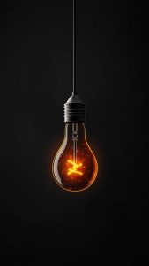 Filament Bulb iPhone Wallpaper