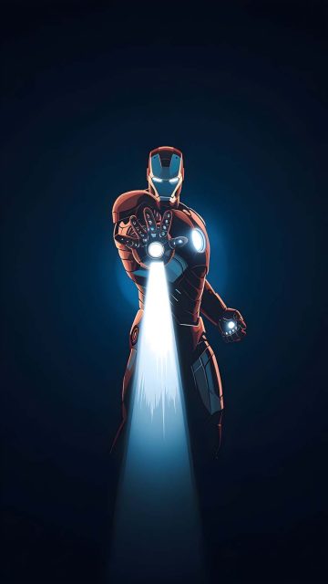 Iron Man Repulsor iPhone Wallpaper