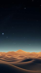 Lit Sky Desert iPhone Wallpaper