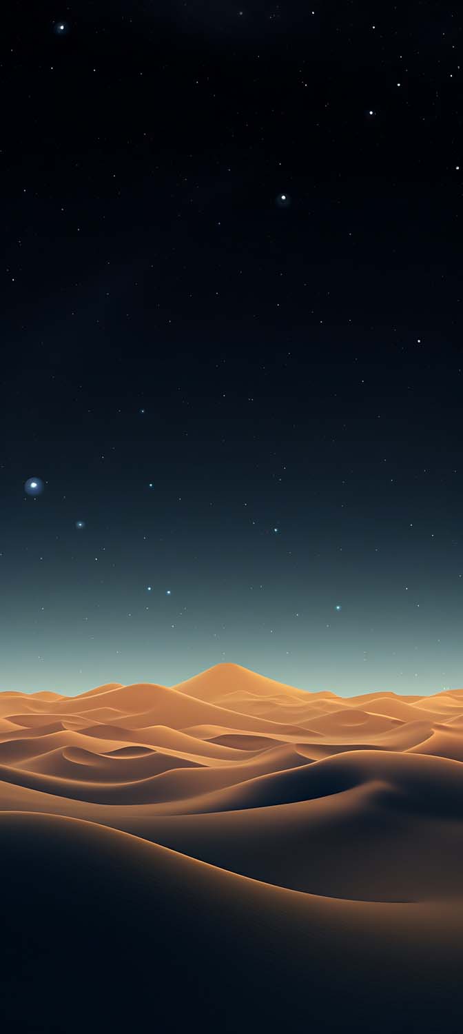 Lit Sky Desert iPhone Wallpaper